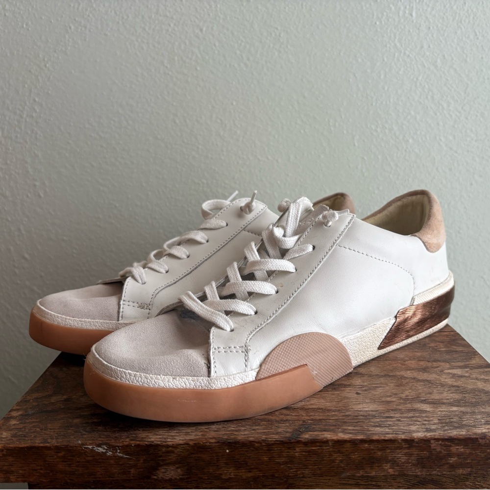 Dolce Vita Cream and Tan Sneakers